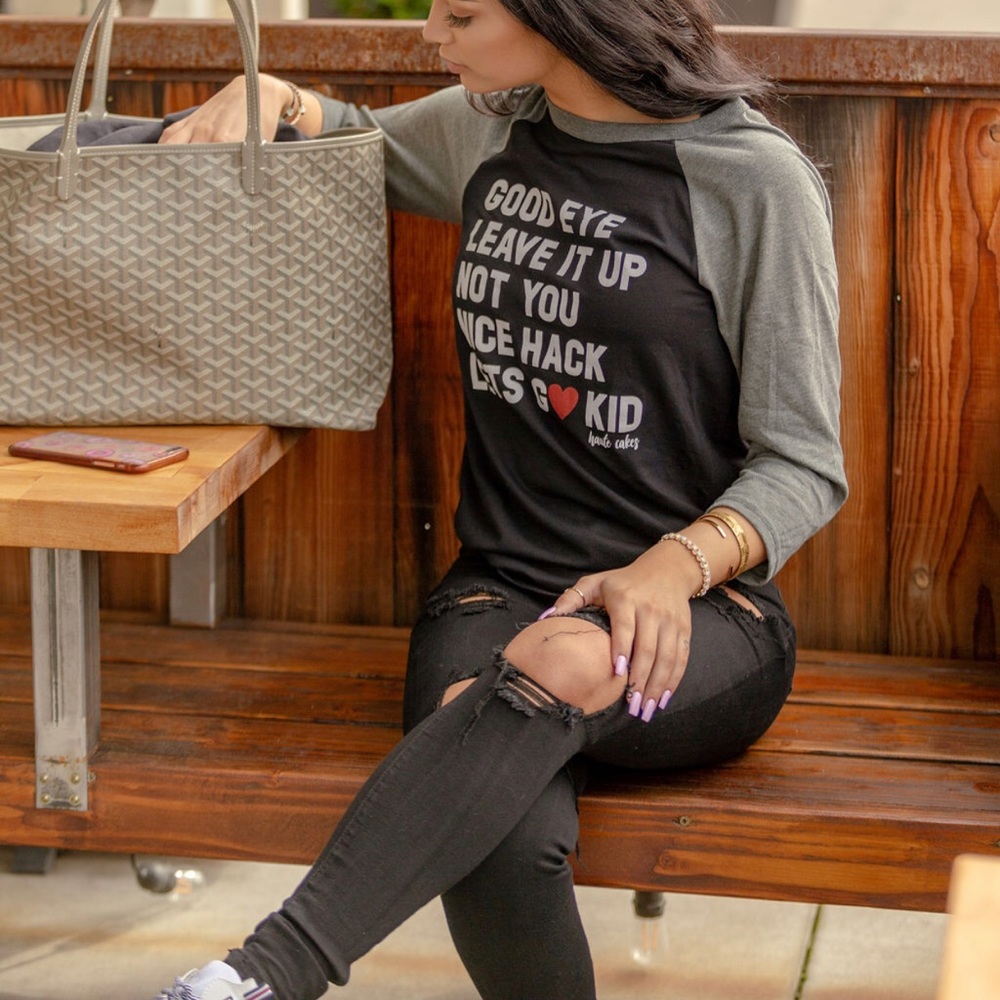 Batter up Raglan tee